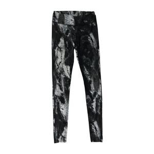 Under Armour Black & White Textured Leggings High Rise Compression Small